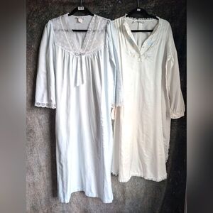 Vintage 70s Lace Satin Nightgown Collection | Romantic Pastel